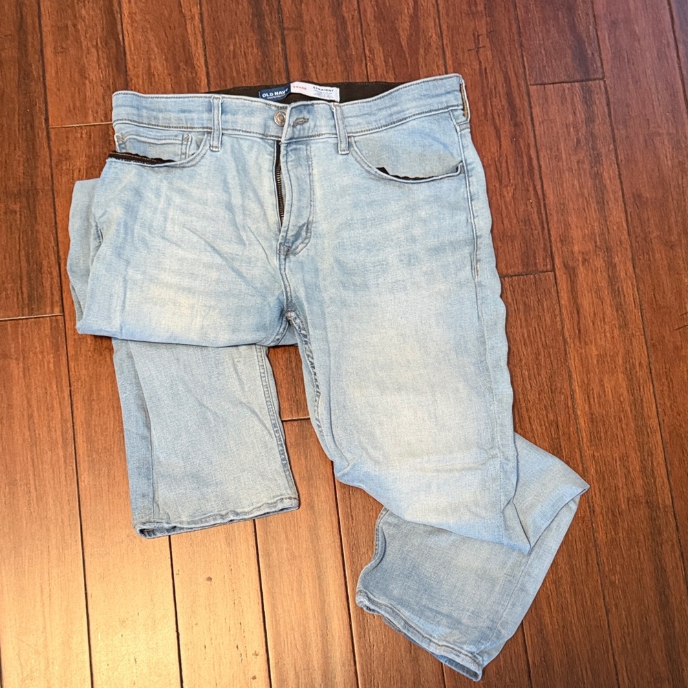 Old Navy Light Blue Straight Jeans